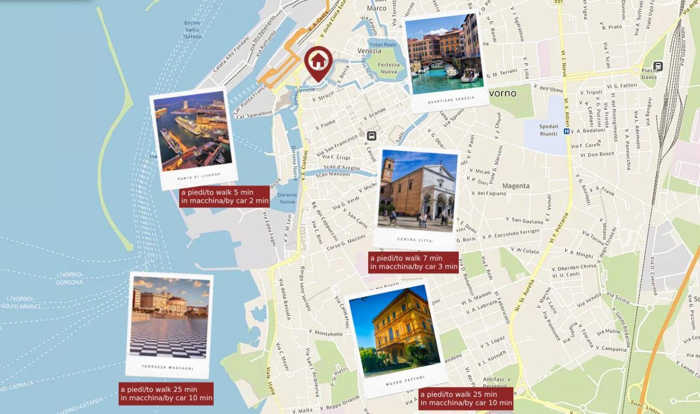 Near The Port-Elegante Appartamento Con Vista Sui Canali ลีวอร์โน ภายนอก รูปภาพ